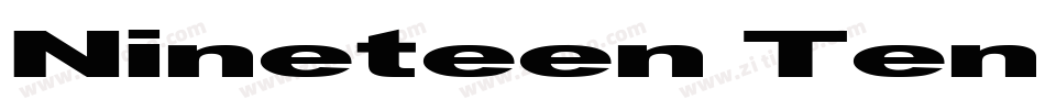 Nineteen Ten Vienna字体转换